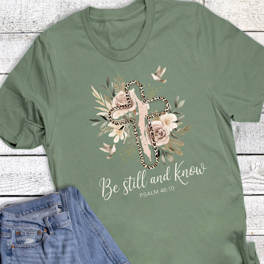 Rebel Rose - Be Still and Know Boho Cross Graphic Tee