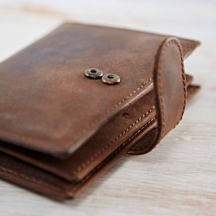 The Paper High Gift Company Limited - Buffalo Leather Handmade Credit Card Wallet