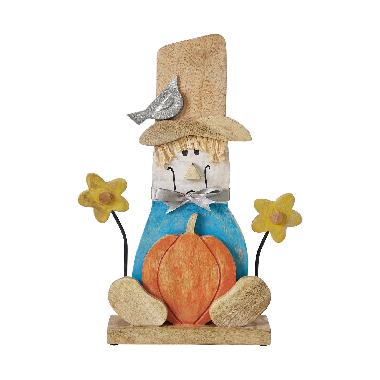 VHC Brands - Rustic Painted Scarecrow 16.5" Farmhouse Fall Harvest Decor