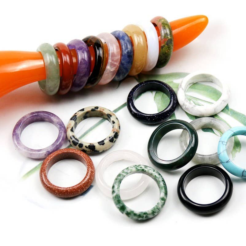 JOSSLYN by wall to wall - EARTHY NATURAL STONE RINGS | 40R112