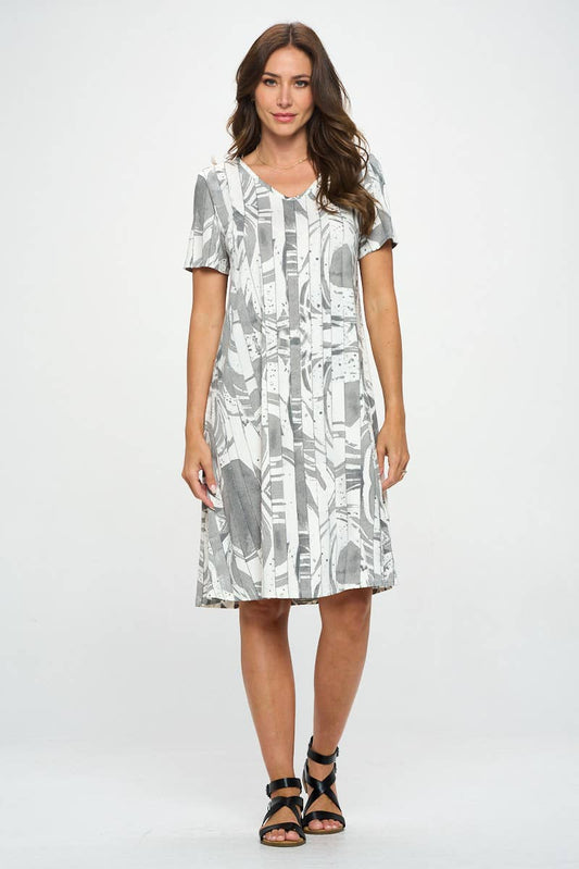 Short Sleeve Pullover Dress- SF212P
