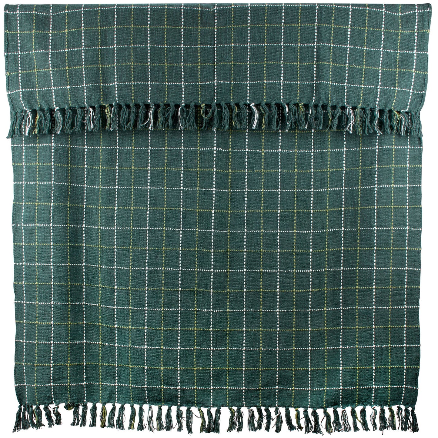 Primitives by Kathy - Green Plaid Throw