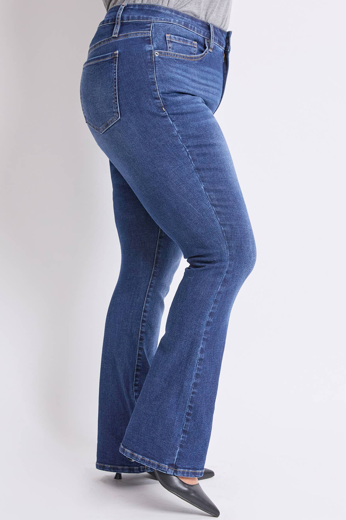 Missy Plus High Rise Slim Bootcut Jeans