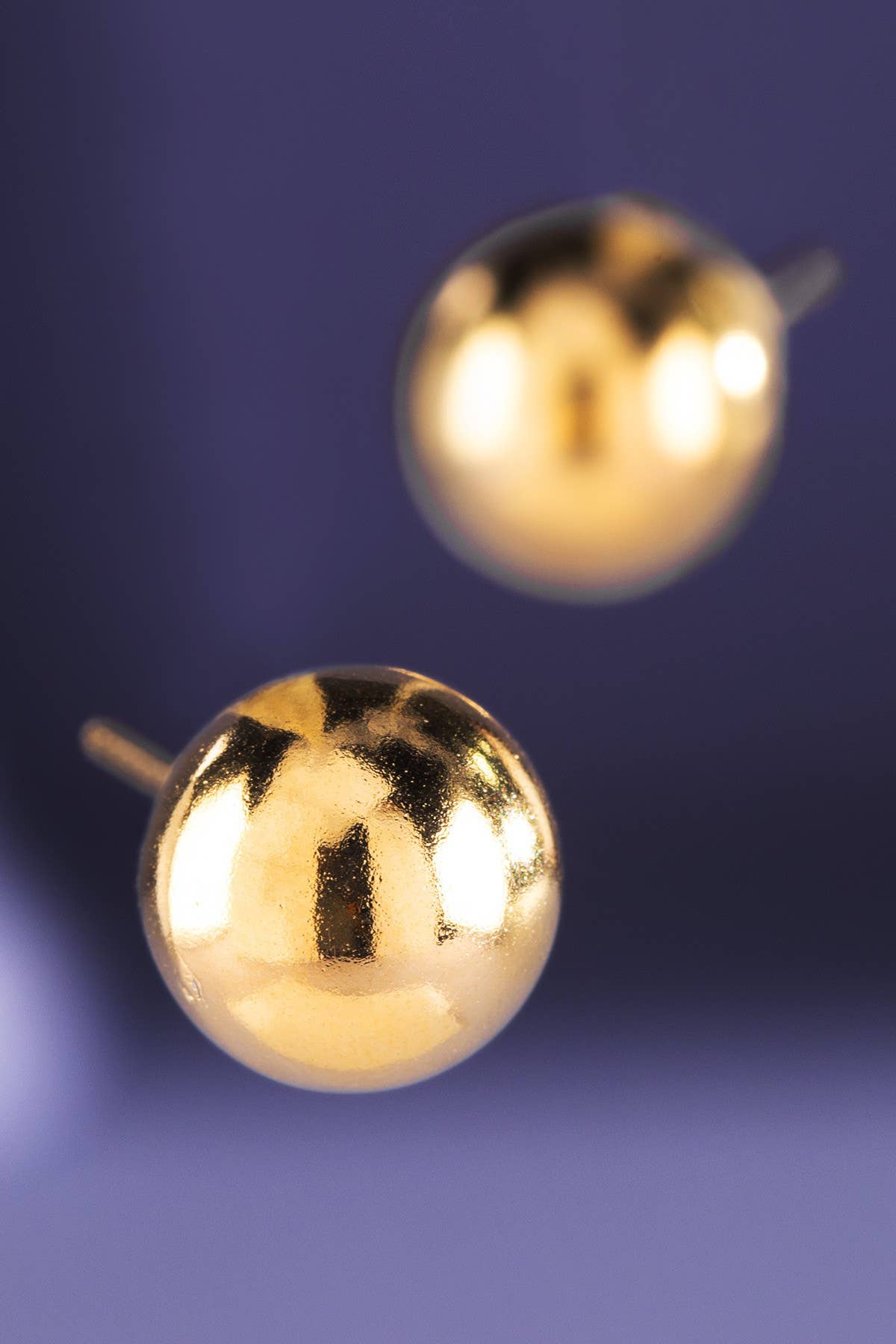 Urbanista - 18k Gold Filled Large Ball Stud Earrings