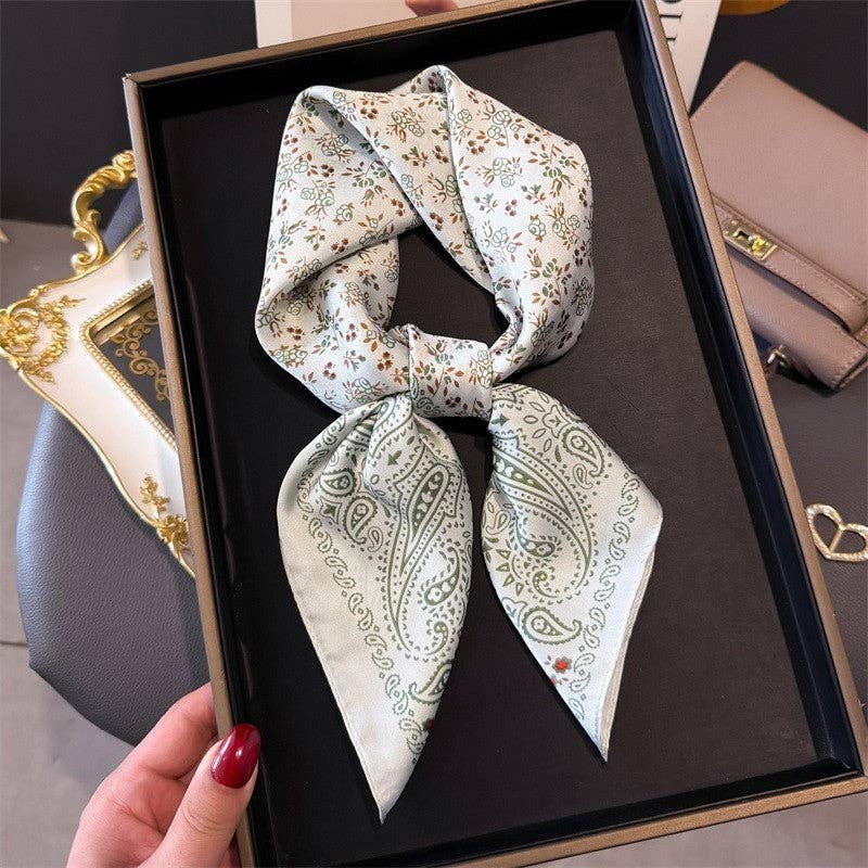 Sheer Trend - Fashion Print Square Scarf