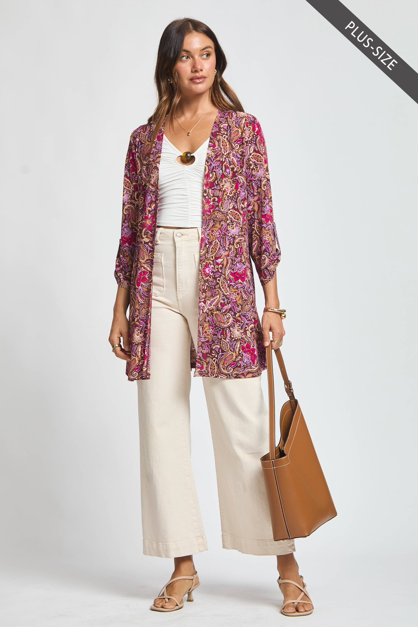 DEAR SCARLETT - PLUS SIZE Throw On Cardigan