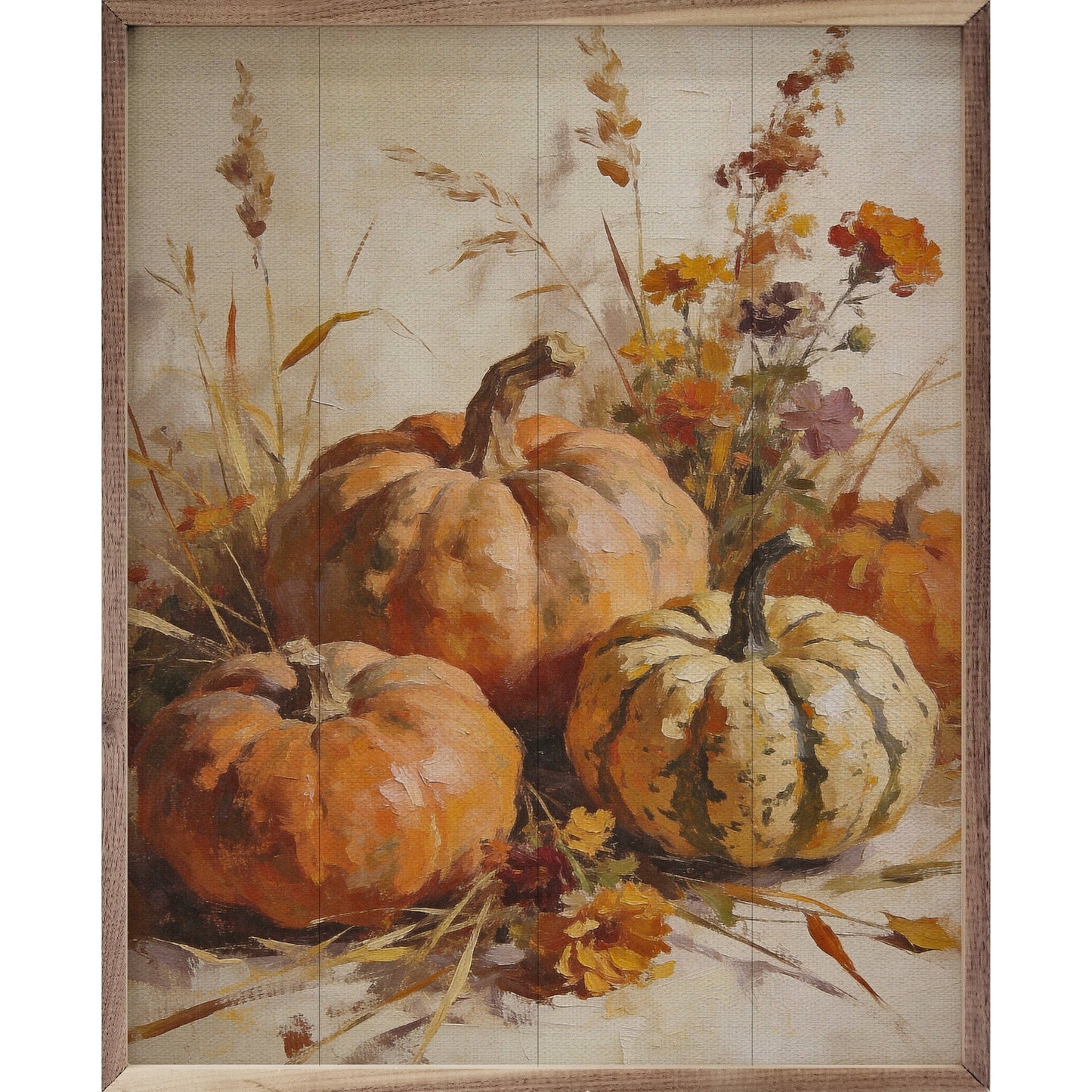 Kendrick Home - Harvest Pumpkins With Autumn Grasses