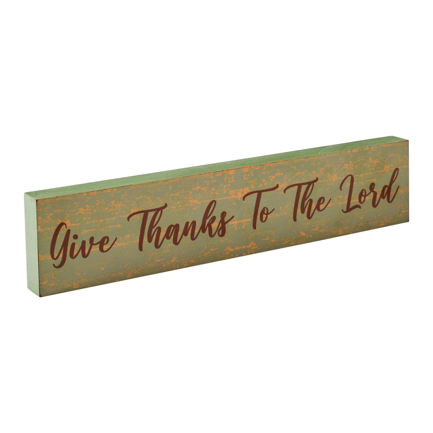 VHC Brands - Give Thanks To The Lord Wood Sign 14" Rustic Farmhouse Decor