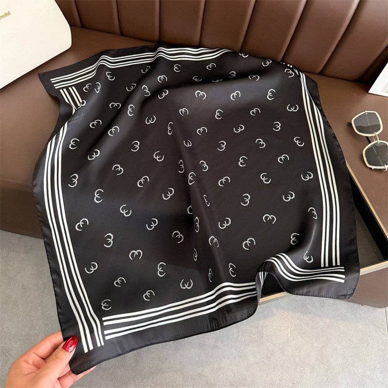 Sheer Trend - Fashion Print Square Scarf