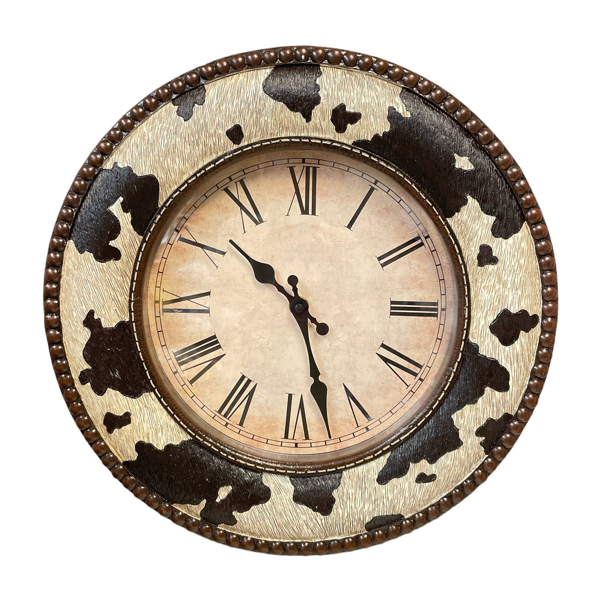 De Leon Collections - RAWHIDE CLOCK WESTERN HOME DECOR