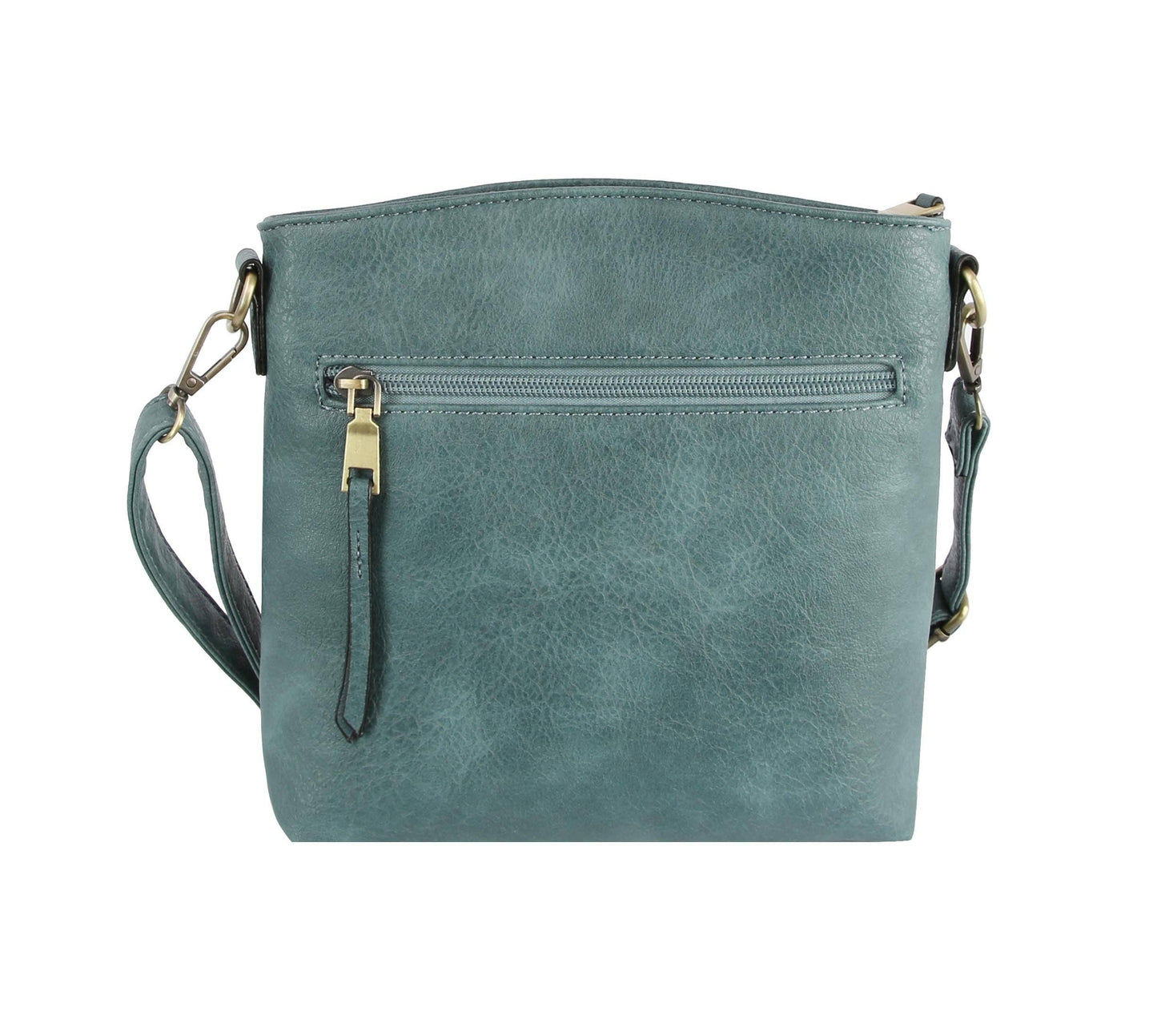 MiMi Wholesale - LQ284-1 Triple Zipper Crossbody Bag