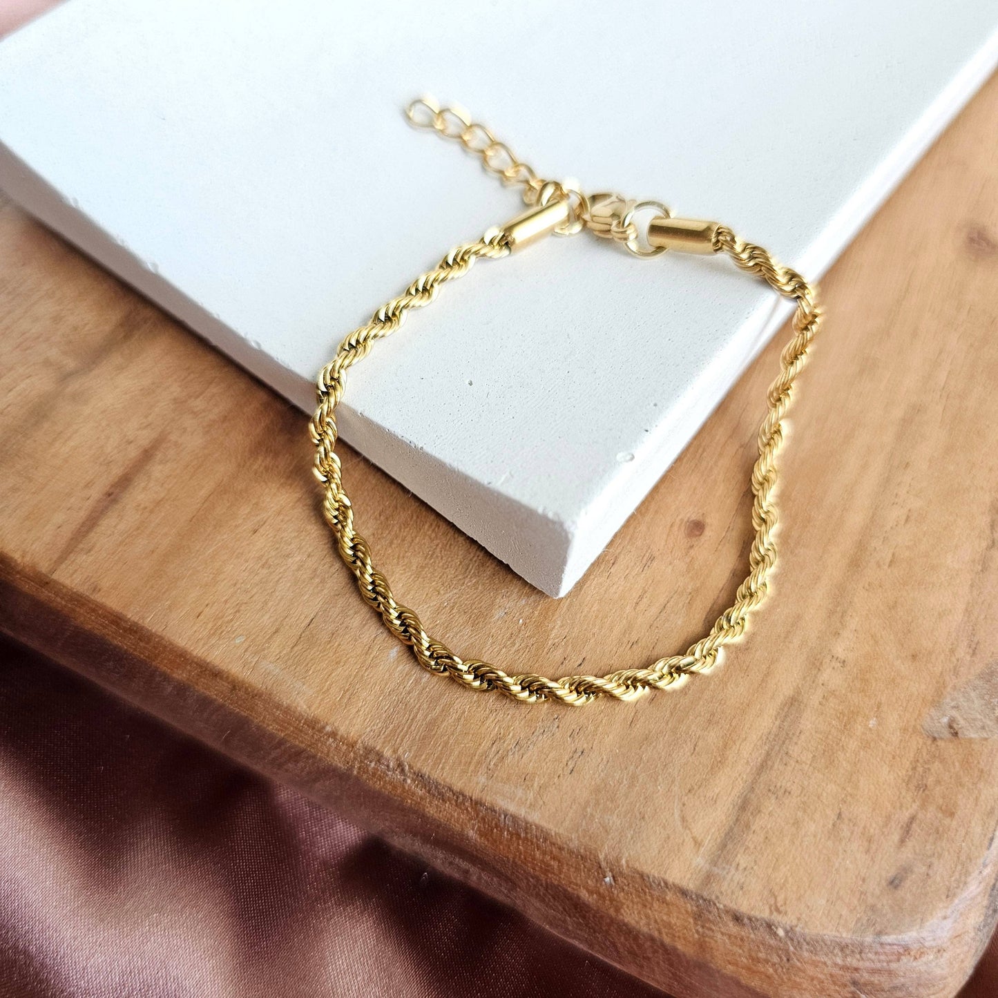 Spiffy & Splendid - Luxe Gold Rope Bracelet