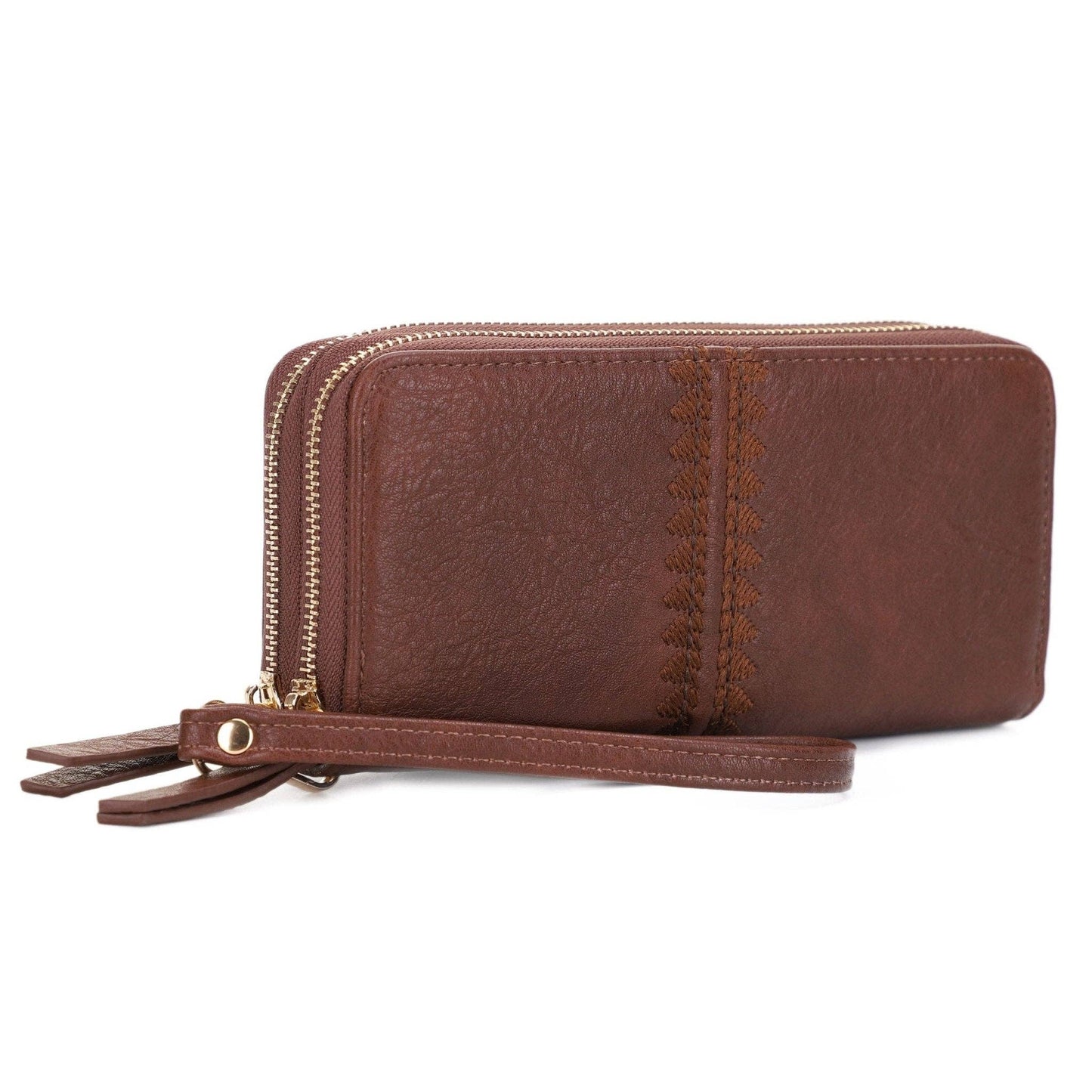 MiMi Wholesale - ES60164-6 Sherrie Double Zipper Wallet