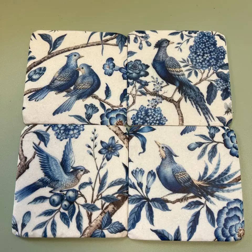 Vagabond Vintage - RESIN COASTERS-Set of 4