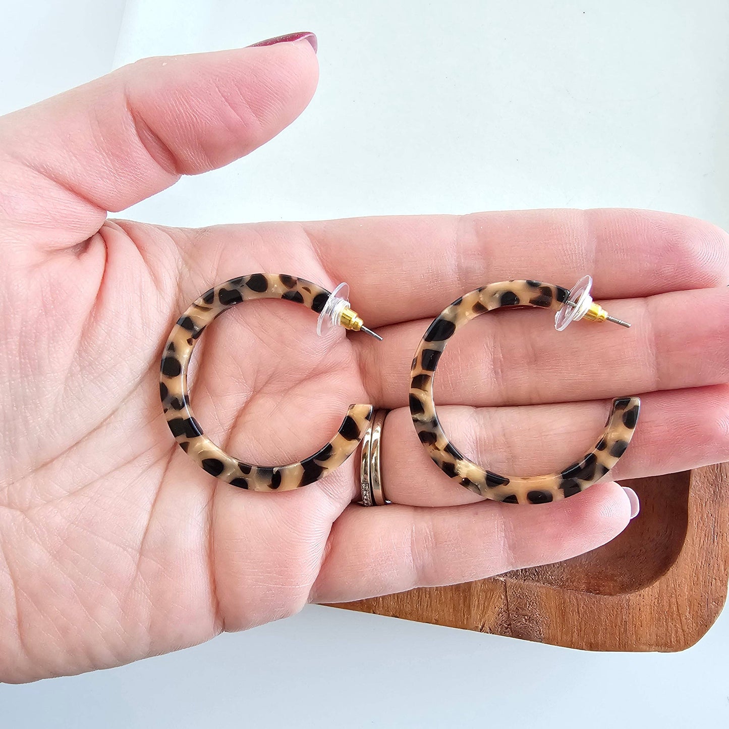Spiffy & Splendid - Camy Hoops - Cheetah // Jewelry, Earrings, Fall