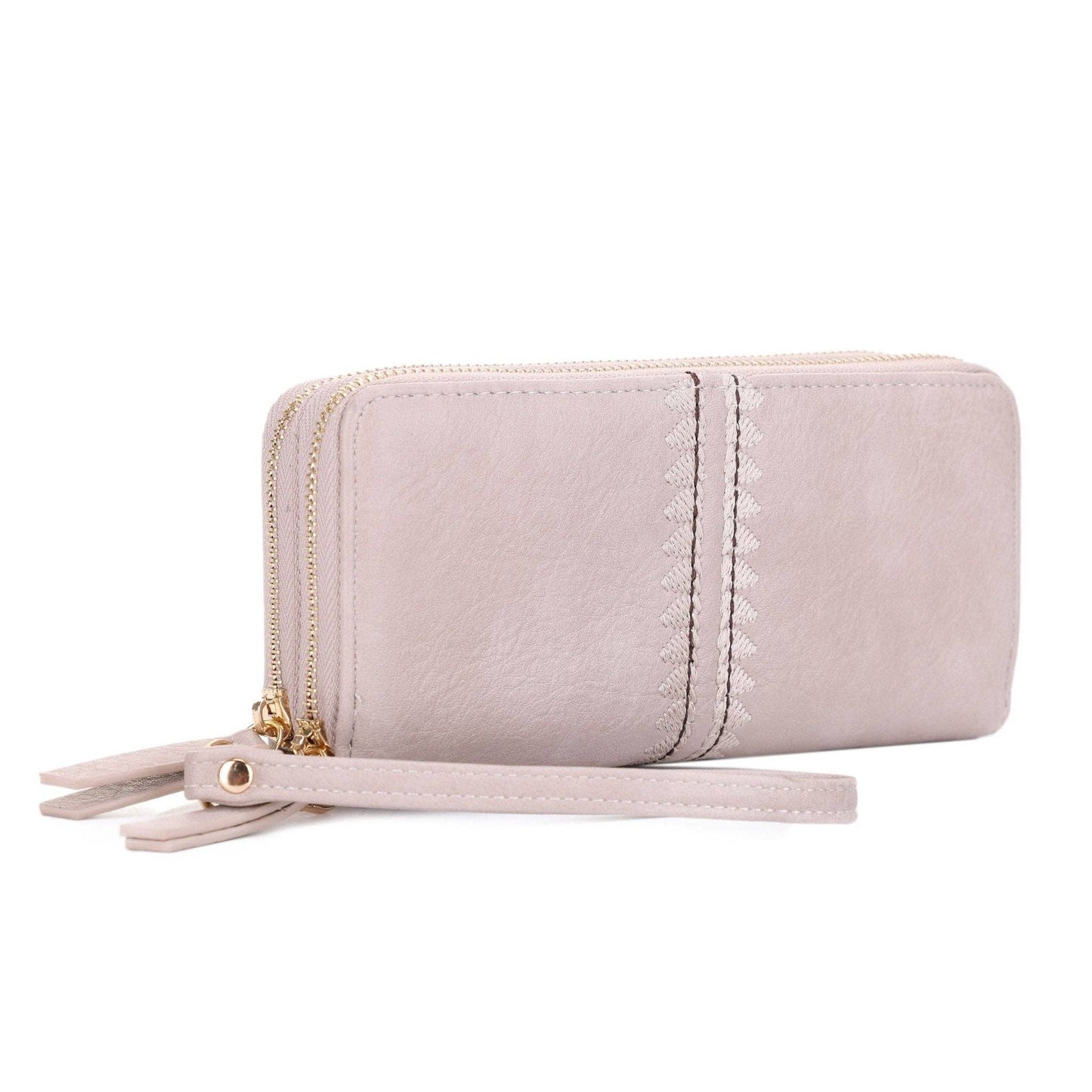 MiMi Wholesale - ES60164-6 Sherrie Double Zipper Wallet
