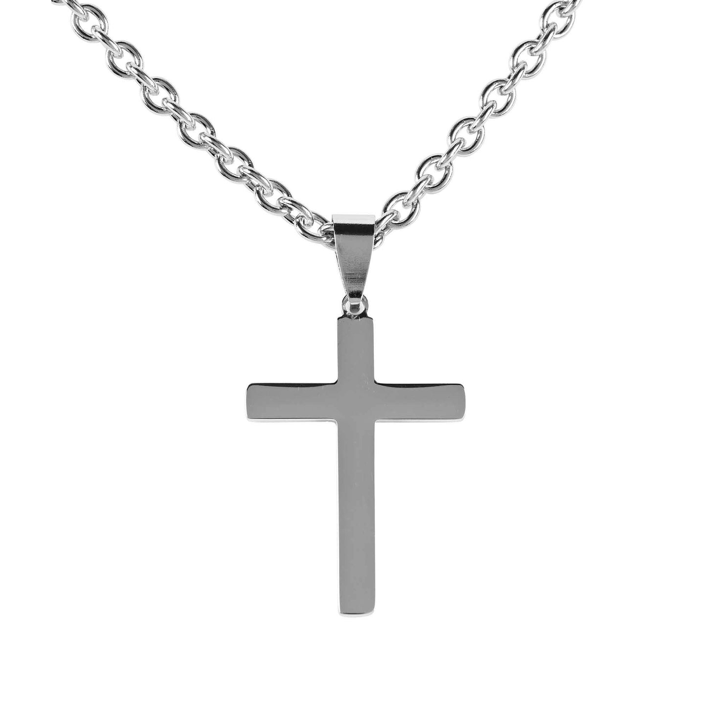 Dicksons - Man of God Necklace Box Cross Stainless Steel