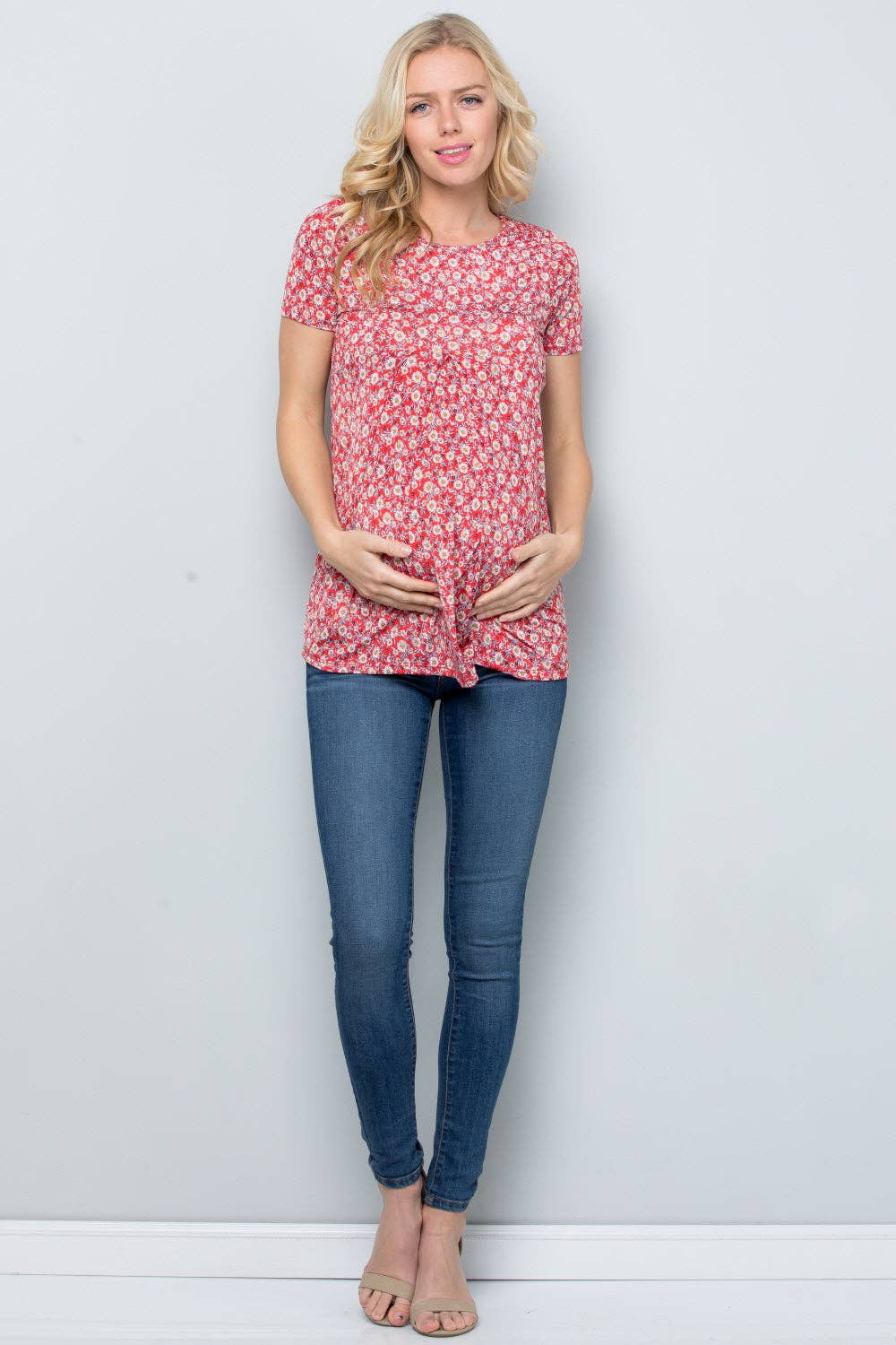 Quinn Floral Pleated Top