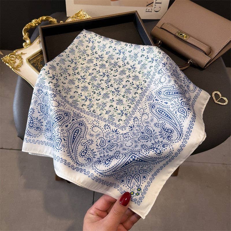 Sheer Trend - Fashion Print Square Scarf