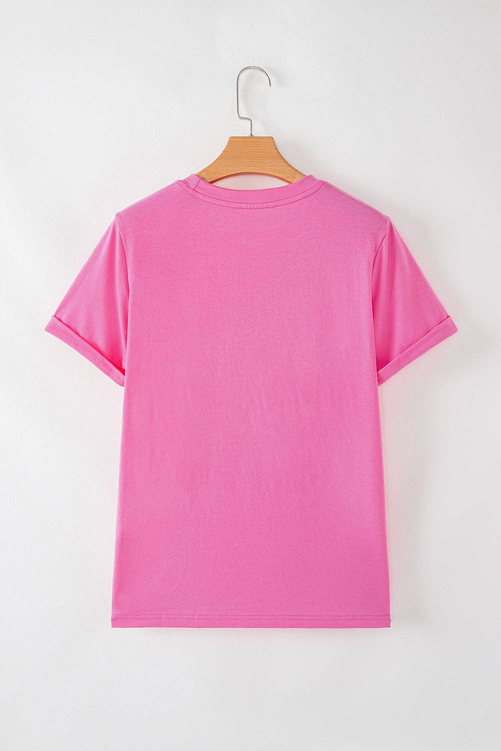 PRETTY BASH - PRETTY BASH Solid Short Sleeve Crew Neck Tee