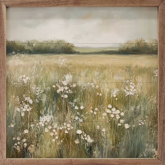 Kendrick Home - Neutral Field Of Flowers By Petals Prints Design