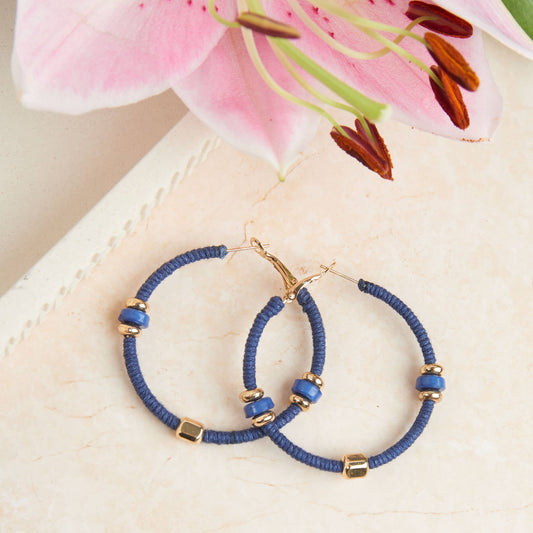 Howard's - Hoop Earrings Zephyr Corded Gold Jewelry