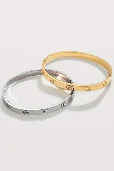 JOSSLYN by wall to wall - 18K NON-TARNISH WATERPROOF STAINLESS STEEL BANGLE | 40B5155