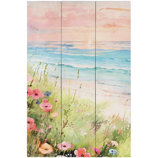 Sincere Surroundings - Wildflower Beach Sunset - Rustic Pallets