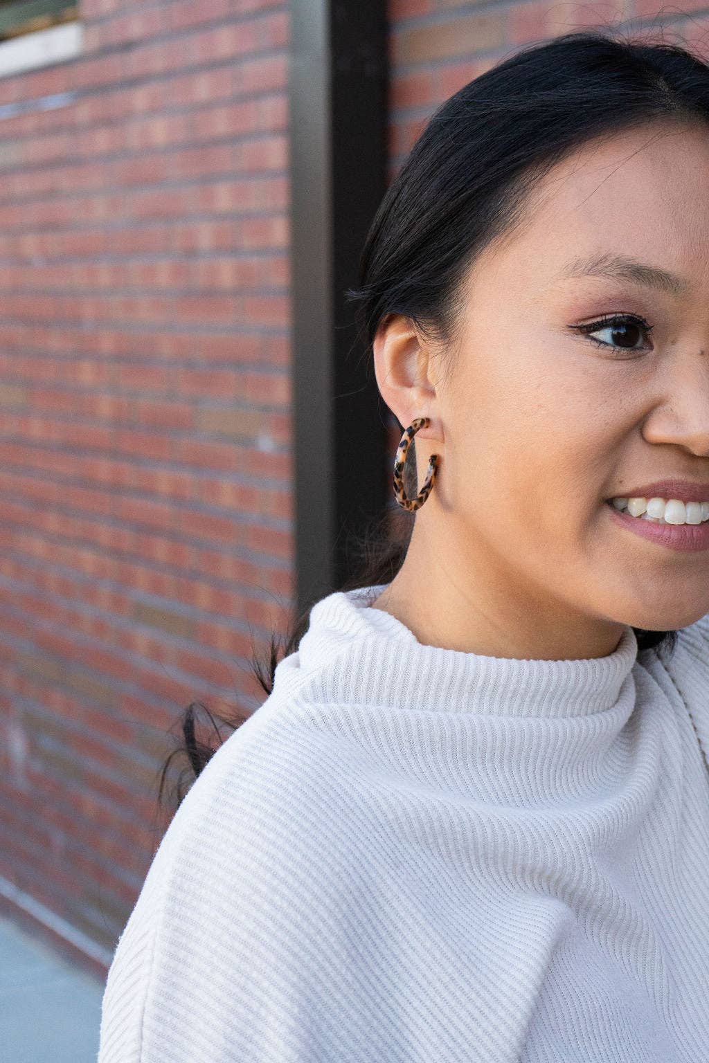 Spiffy & Splendid - Camy Hoops - Cheetah // Jewelry, Earrings, Fall