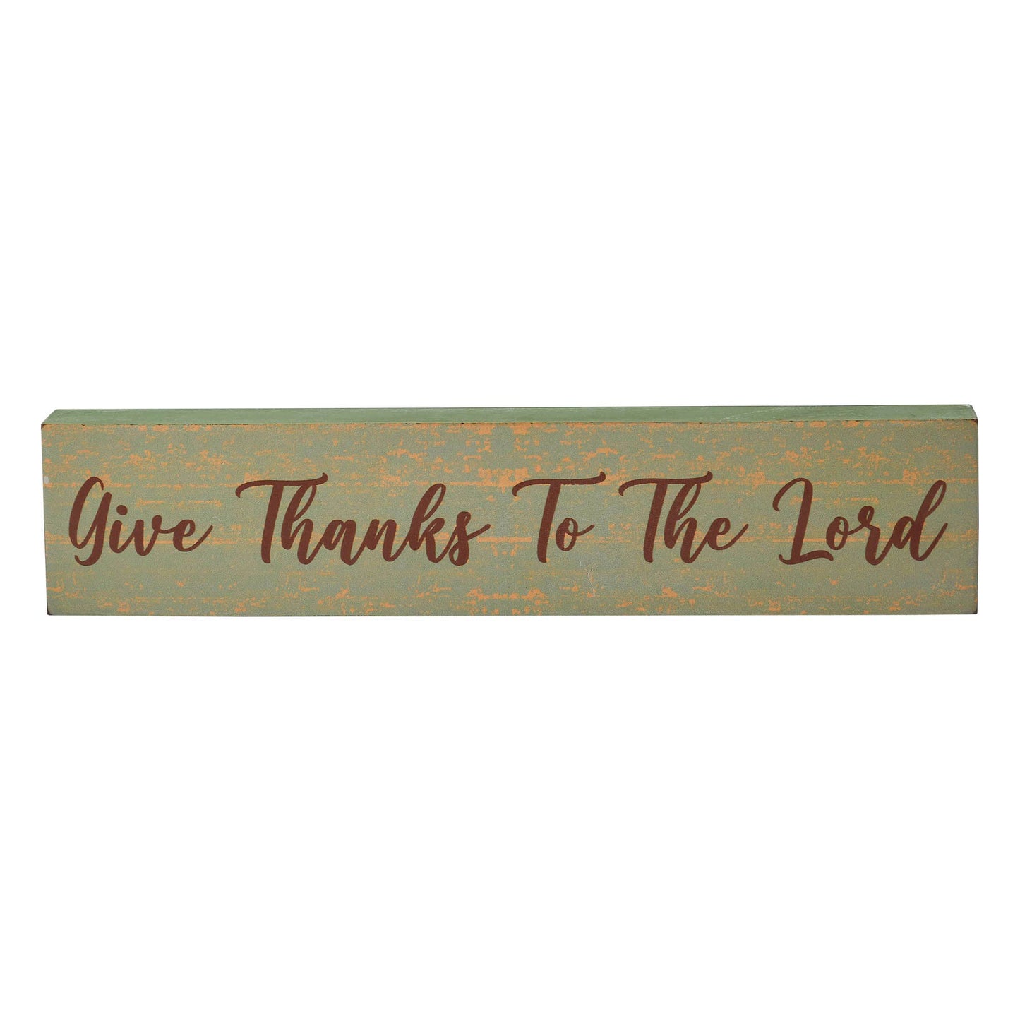 VHC Brands - Give Thanks To The Lord Wood Sign 14" Rustic Farmhouse Decor