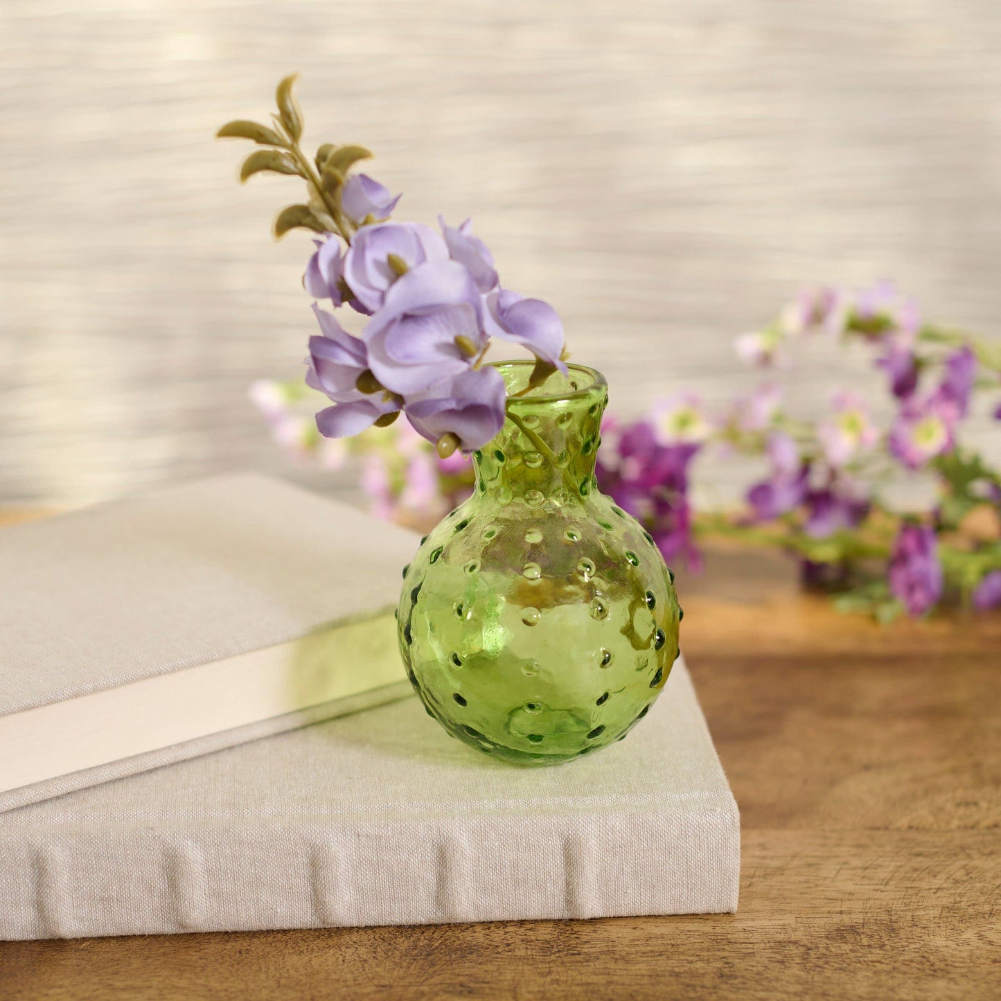 Primitives by Kathy - Green Hobnail Vase