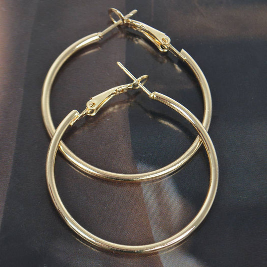 3AM BY H&D ACCESSORIES - Metal 40mm Hoop Earring