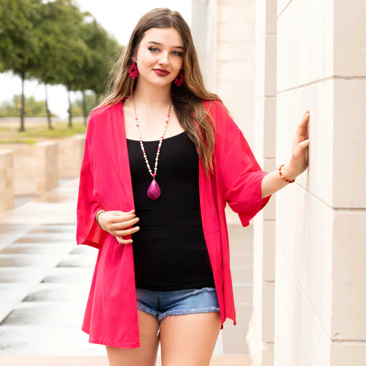Solid Short Duster
