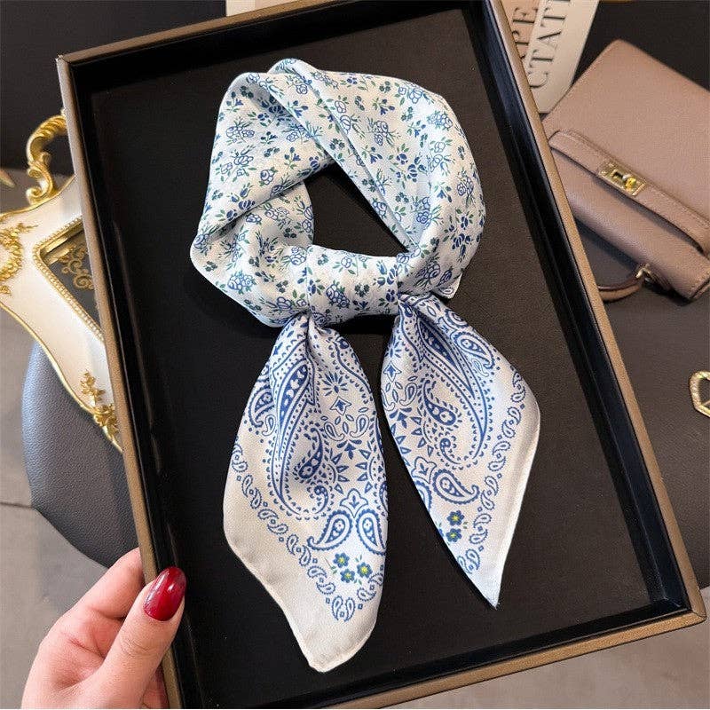 Sheer Trend - Fashion Print Square Scarf
