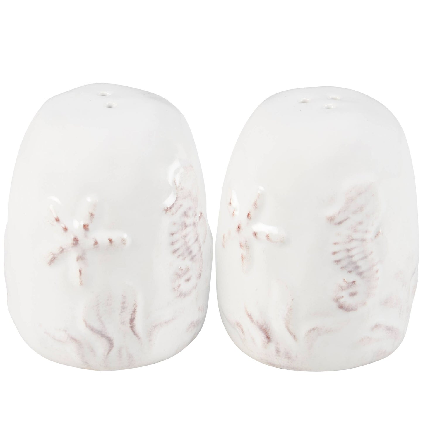 Primitives by Kathy - Embossed Beach Salt And Pepper Shakers