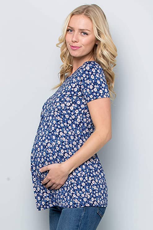 Quinn Floral Pleated Top