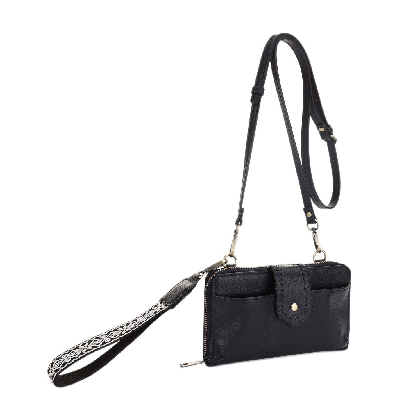 MiMi Wholesale - SV32087WW Jolie Crossbody Wallet With Boho Wrist Strap