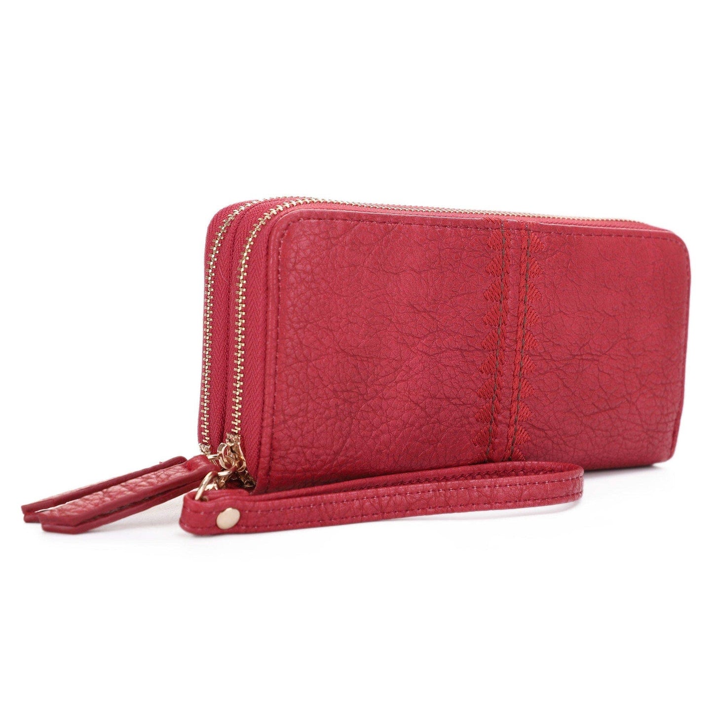MiMi Wholesale - ES60164-6 Sherrie Double Zipper Wallet