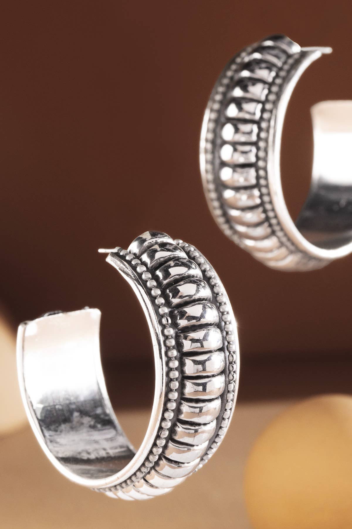 Western Bubble Hoop Earrings