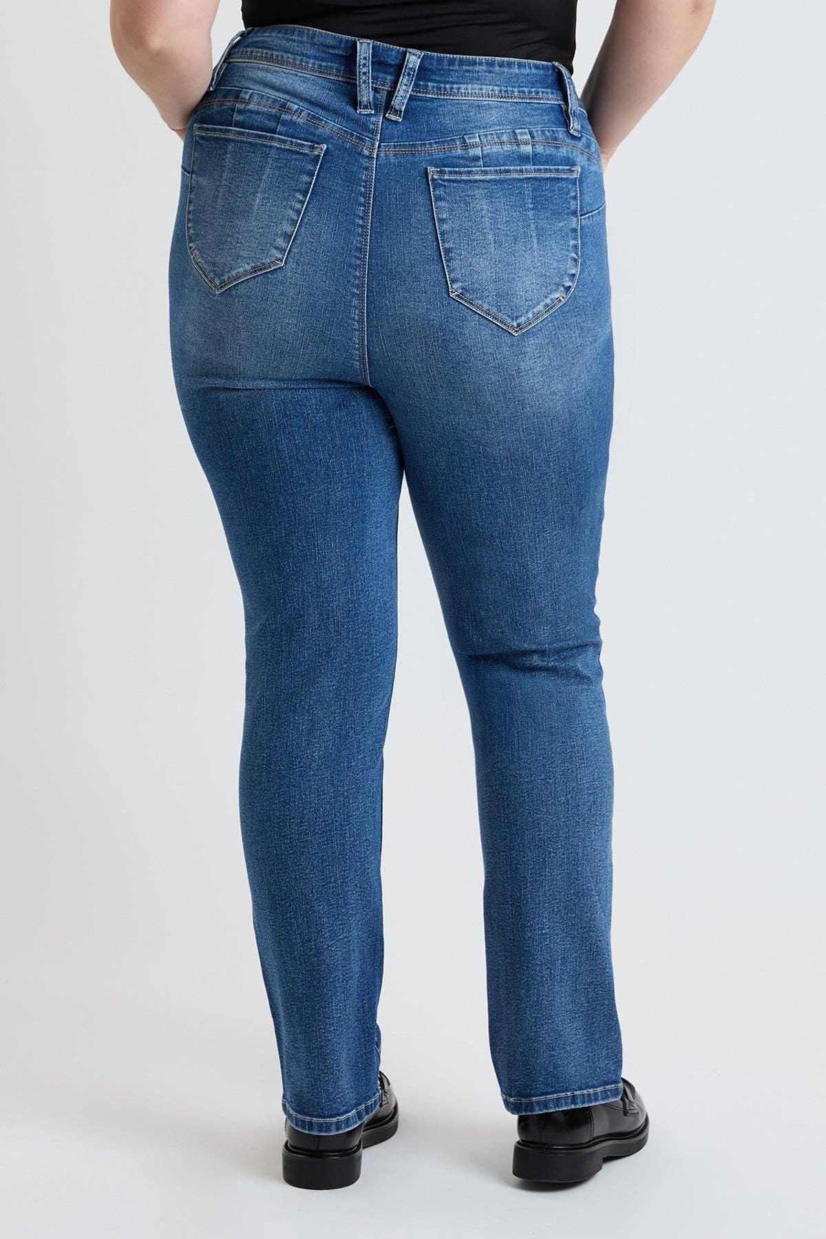YMI - Plus High Rise Curve WannaBettaButt Straight Leg-XP024175