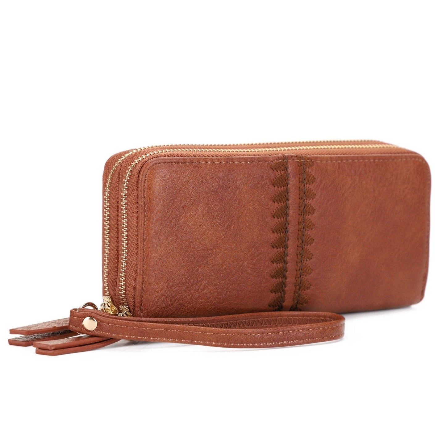 MiMi Wholesale - ES60164-6 Sherrie Double Zipper Wallet
