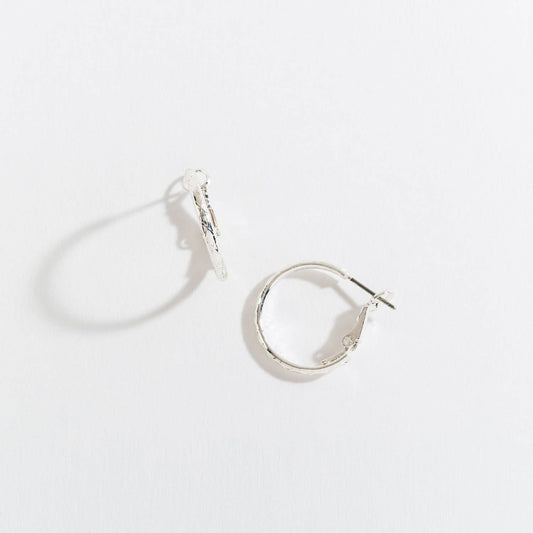 Howard's - Hoop Earrings Silver Pattern Ear Sense Nickel-Free Jewelry