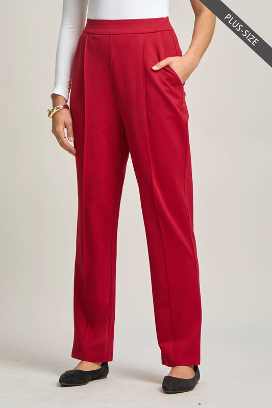 DEAR SCARLETT - PLUS SIZE Magic High-Rise Pull on Barrel Pants