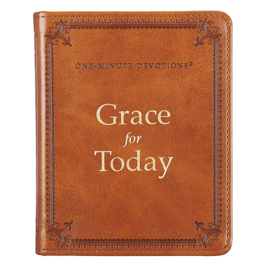Christian Art Gifts - One-Minute Devotions Grace for Today Faux Leather