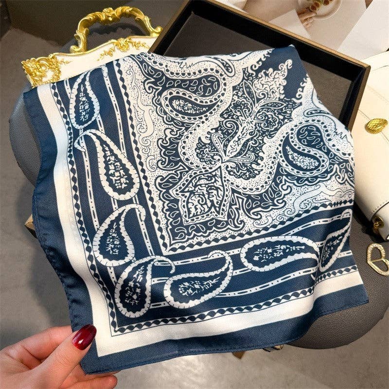 Sheer Trend - Fashion Print Square Scarf
