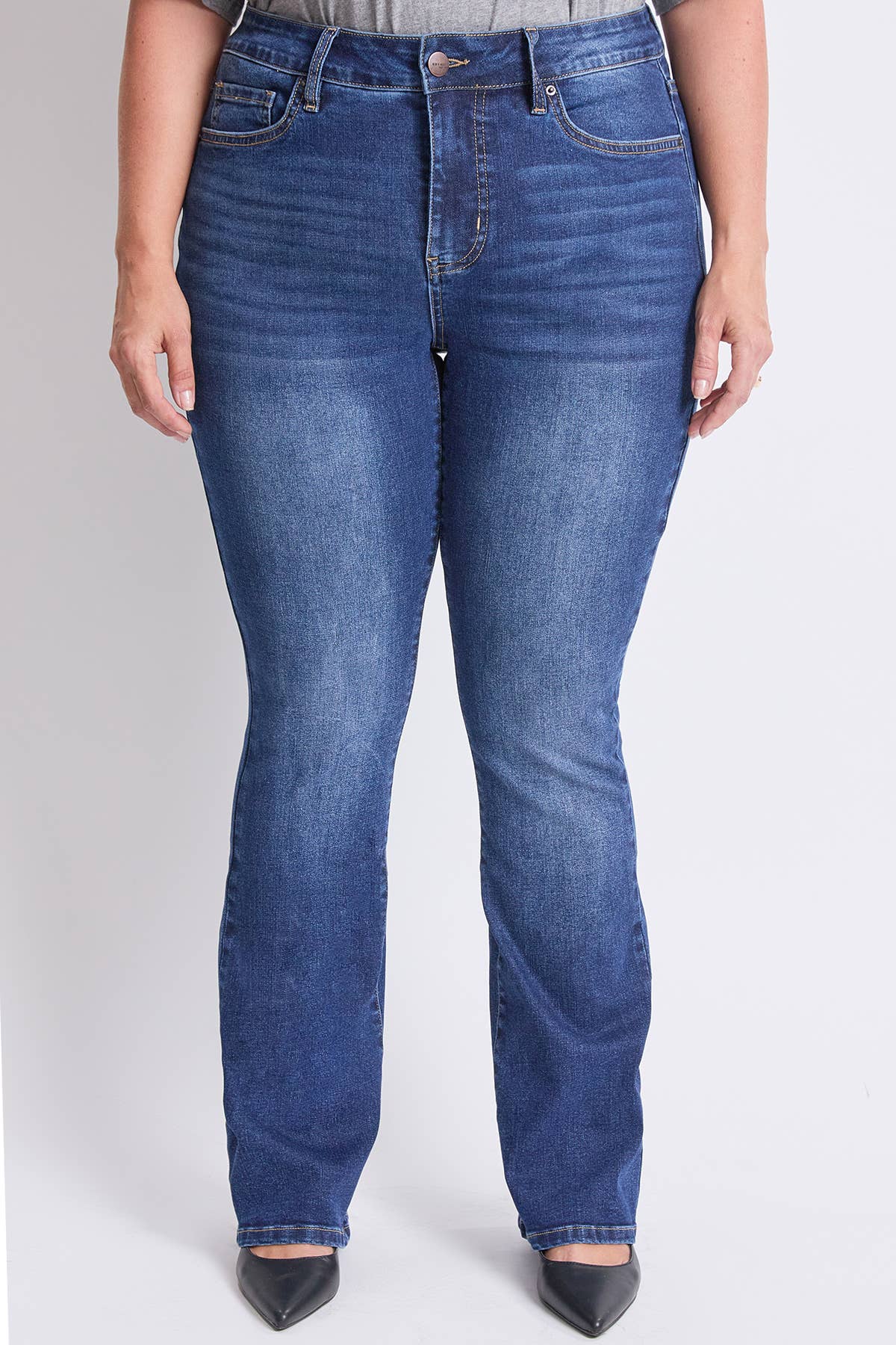 Missy Plus High Rise Slim Bootcut Jeans