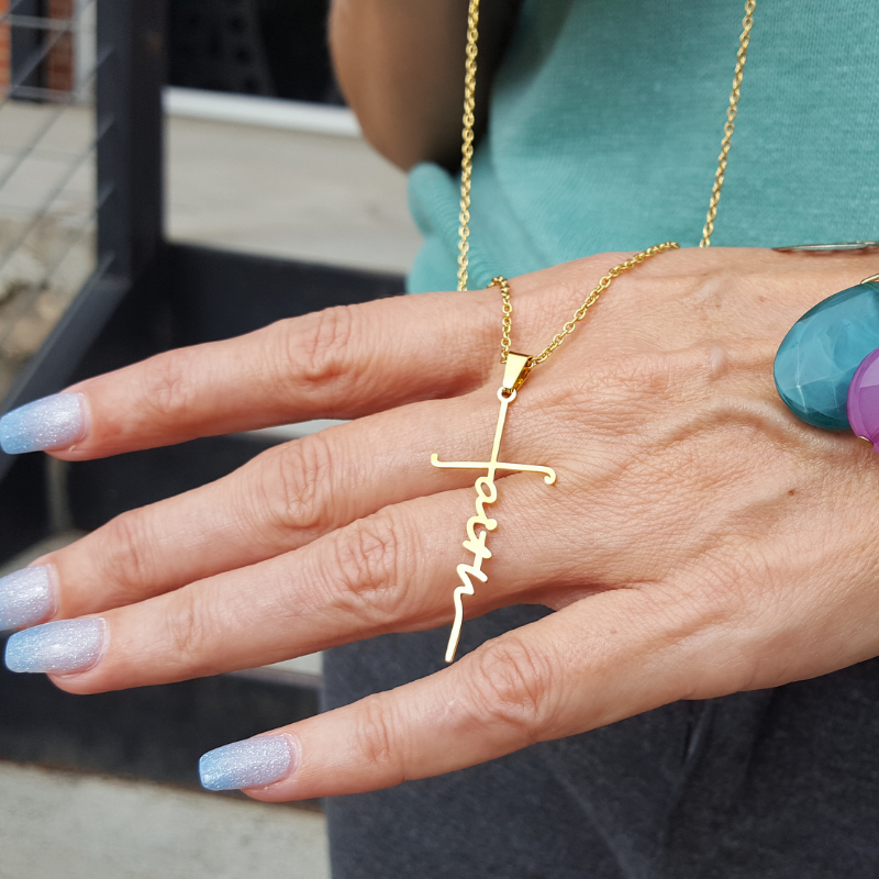 Positive Hope Designs - Faith Cross Necklace