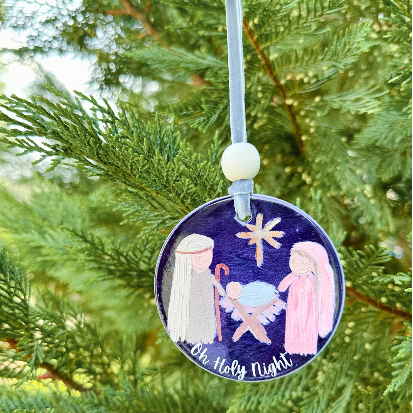 So Thoughtful Gifts - CHRISTMAS ORNAMENT - "O Holy Night Nativity"