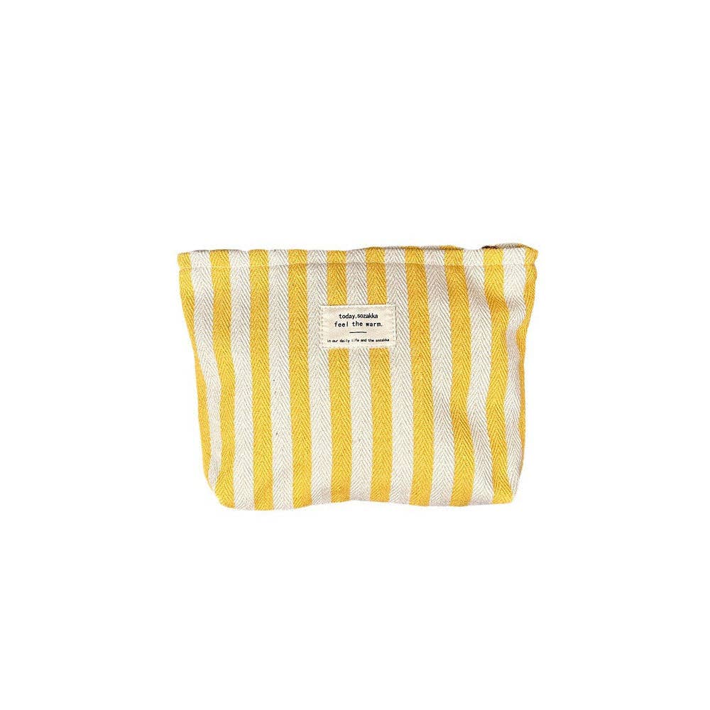 Dipped Shop - Striped Color Block Simple Make Up Bag DP25A565