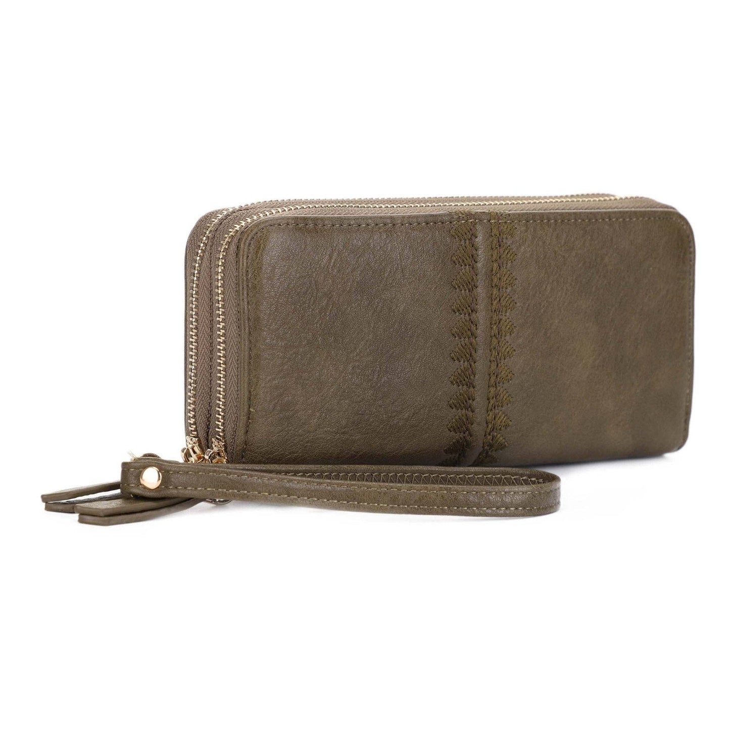 MiMi Wholesale - ES60164-6 Sherrie Double Zipper Wallet